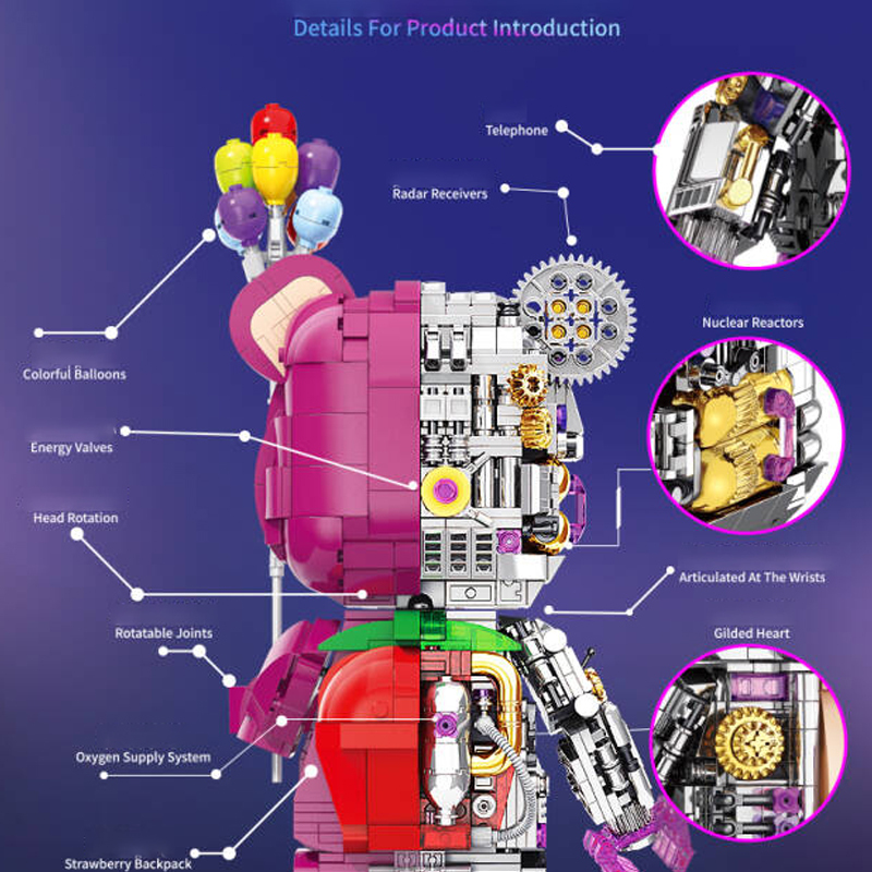 GISEGA G8902 Semi mechanical Happy Bear Creator Expert