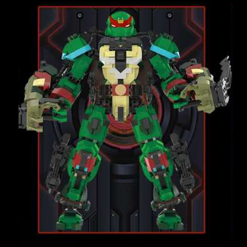 Wangao 288007 Red Mecha Ninja Turtle: Raphael Movie & Game