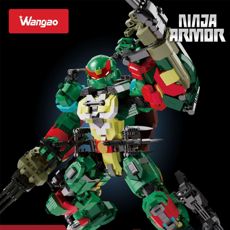 Wangao 288007 Red Mecha Ninja Turtle: Raphael Movie & Game