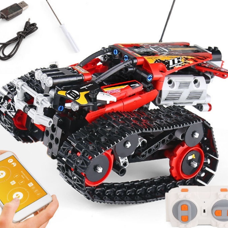 【With Motor】Mould King 13036 Remote-Controlled Stunt Racer Technic