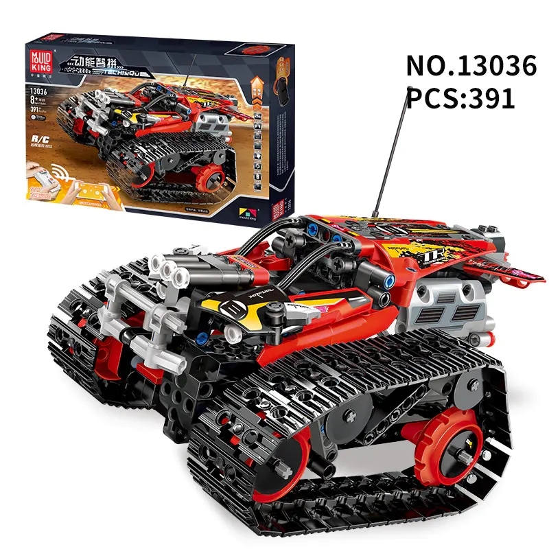 【With Motor】Mould King 13036 Remote-Controlled Stunt Racer Technic
