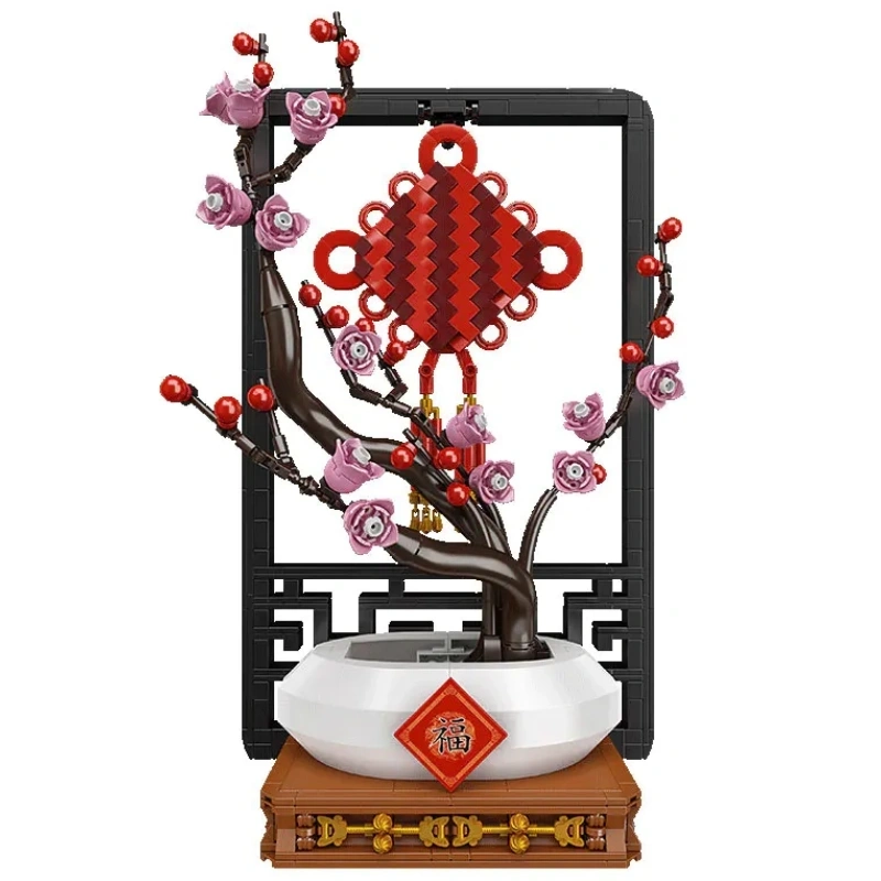 Mould King 10014 Plum Chinese Knot Botanical Collection Creator Expert