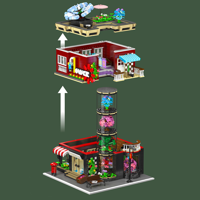 Mould King 16056 Flower Shop Modular Buildings