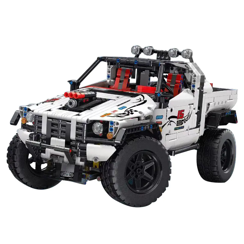 [With Motor]Mould King 18005 Custom Pick-Up 4X4 Technic
