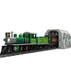 [With Motor] Mould King 12024 4-4-0 Steam Locomotive Technic