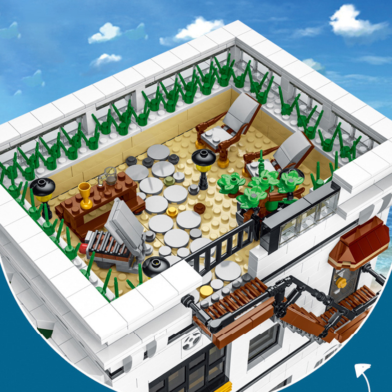 XMORK 10203 Seafood Restaurant 'Flying Lobster' Modular Creator Expert