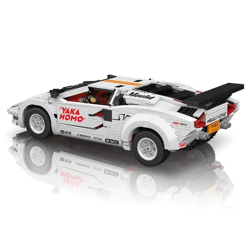 {Static Version}Mould King 10045 Technic Lamborghini Countach Sports Car Building Blocks 1349±pcs Bricks from China.