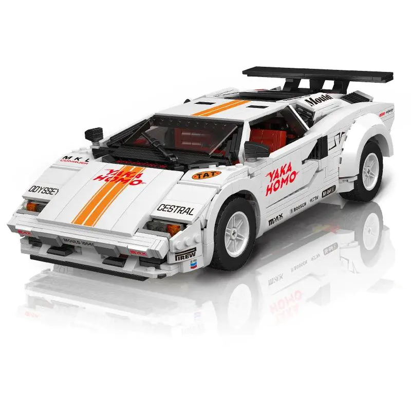 {Static Version}Mould King 10045 Technic Lamborghini Countach Sports Car Building Blocks 1349±pcs Bricks from China.