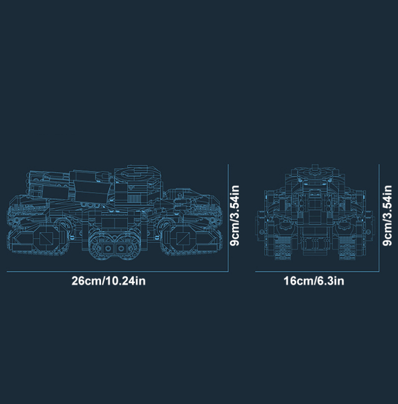 CBOX JD023 Future Battleship Tank Military