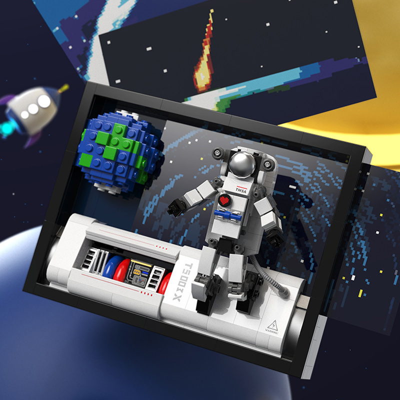 TUOMU T5004 Space Exploration: Space Block Painting Creator Expert