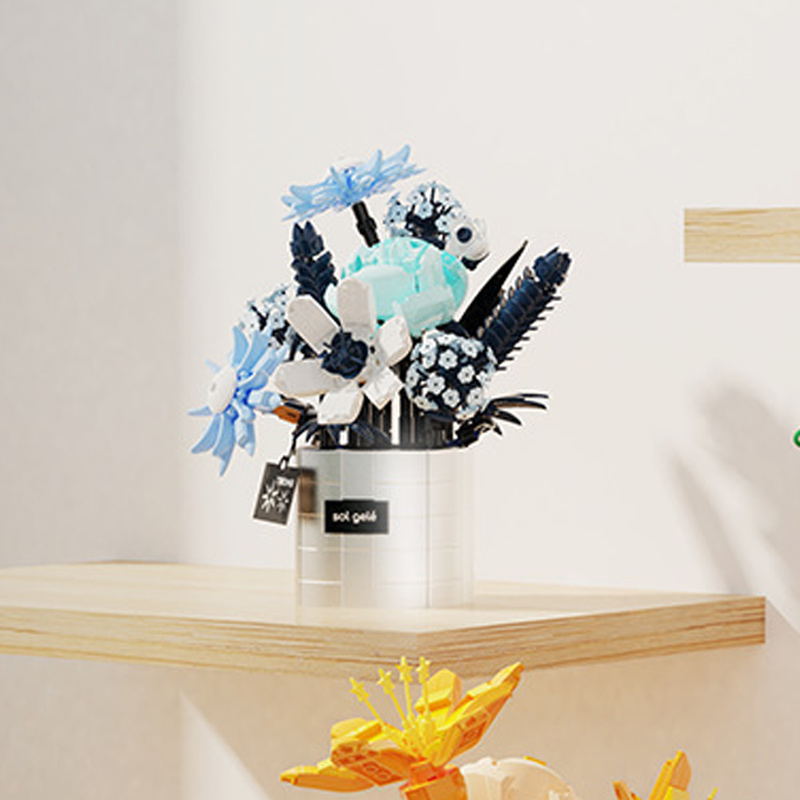 2012年ブルーフラワーセット TUOMU T6006 Garden Party: Winter Ice Flower Creator Expert