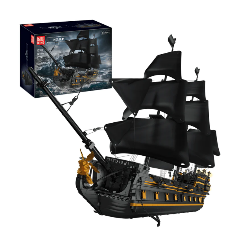 Mould King 13186 Pirates Black Pearl Ship B.P Ⅱ