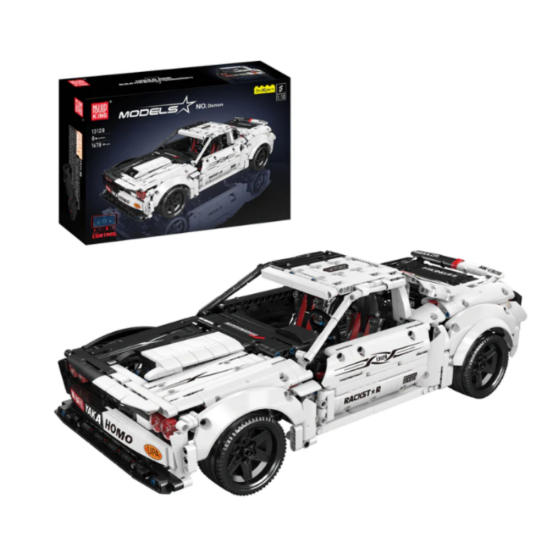 [With Motor]Mould King 13128 Dodge Hellcat Technic