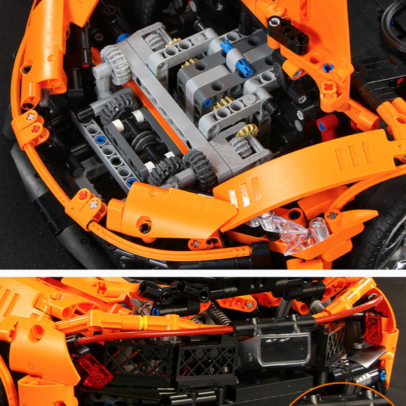 【With Motor】Mould King 13090 McLaren P1 hypercar 1:8 Technic