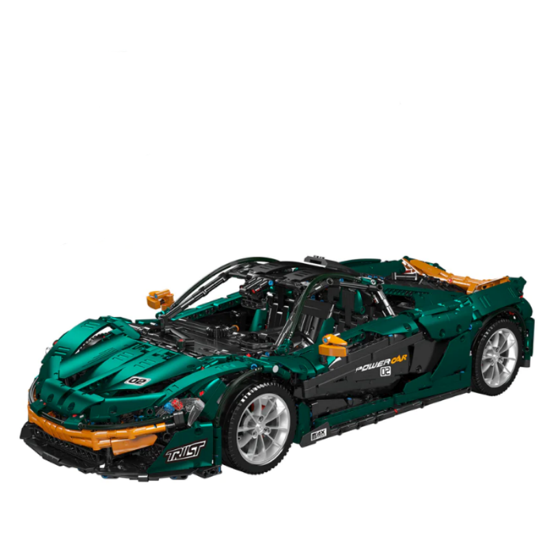 Mould King 13091 Green McLaren P1 Hypercar Sports Car Technic