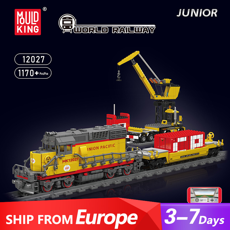 [Pre-sale] [With Motor] Mould King 12027 EMD SD40-2 Diesel Locomotive Technic Europe Warehouse Express