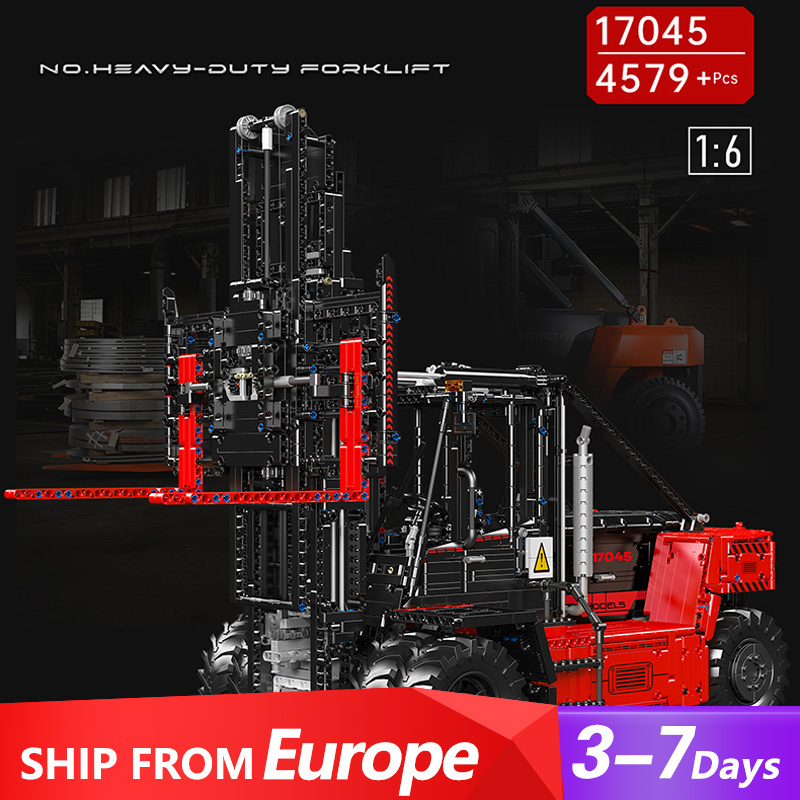 [Pre-Sale] [With Motor] Mould King 17045 Heavy Duty Stacker 1:6 Technic Europe Warehouse Express