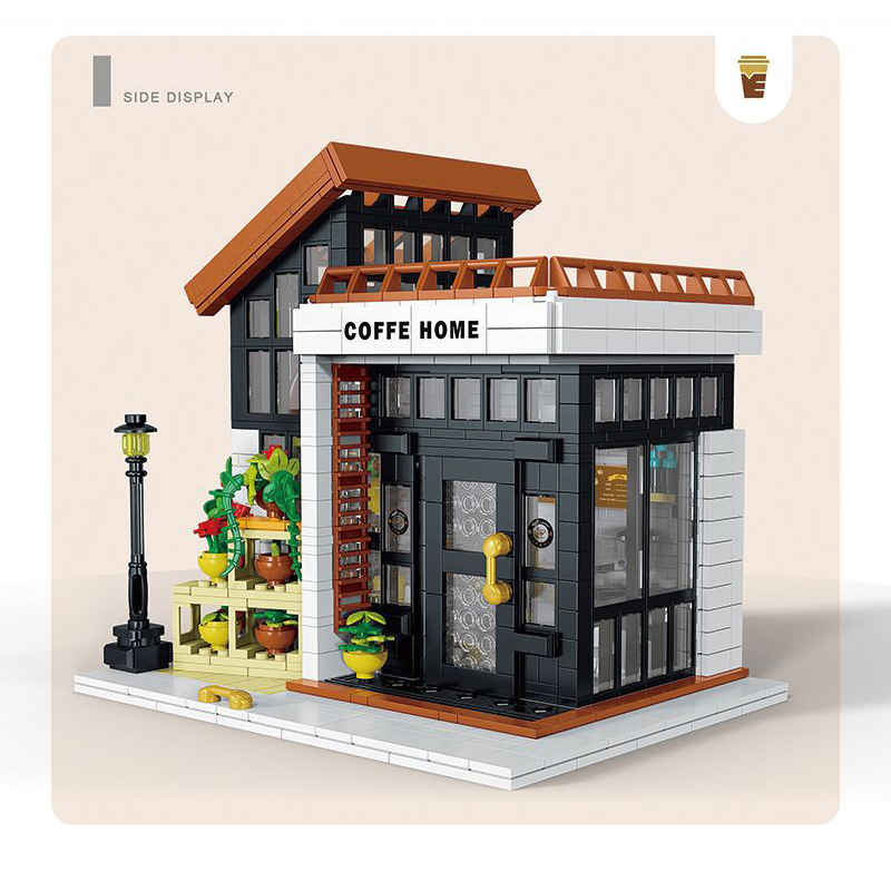 Mork 031062 Buildings Coffe Home Building Blocks 1512pcs Cafe Shop Toys From China Delivery.