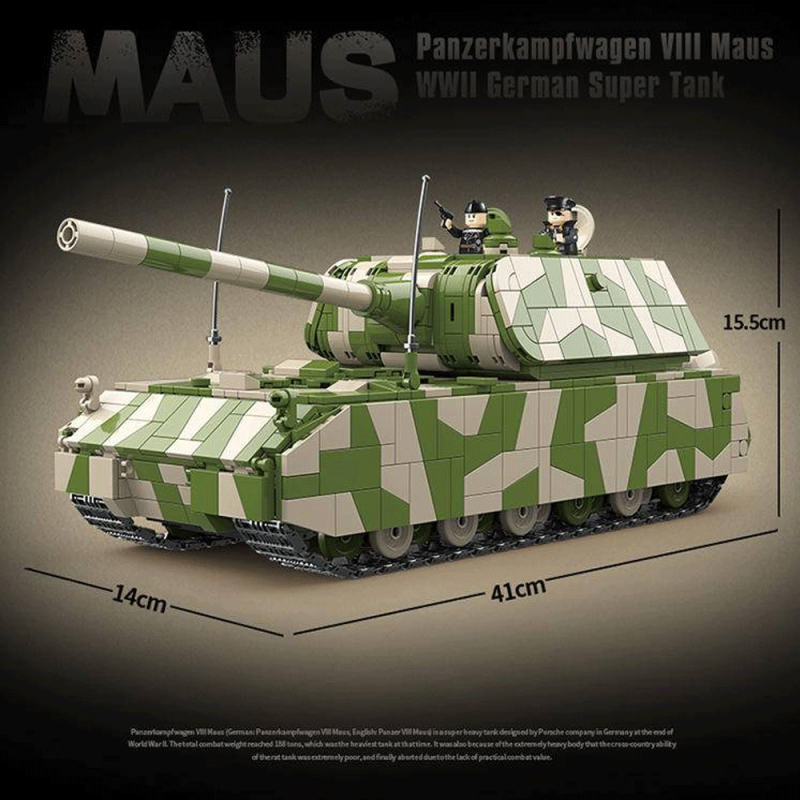 QUANGUAN 100234 Panzerkampfwagen VIII Maus Military