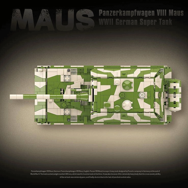 QUANGUAN 100234 Panzerkampfwagen VIII Maus Military