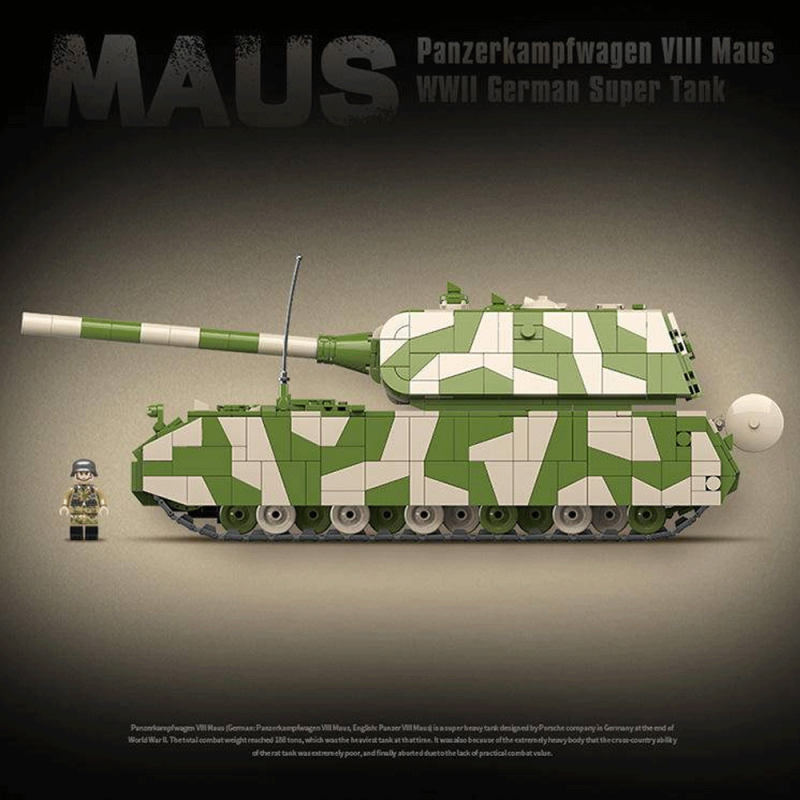 QUANGUAN 100234 Panzerkampfwagen VIII Maus Military