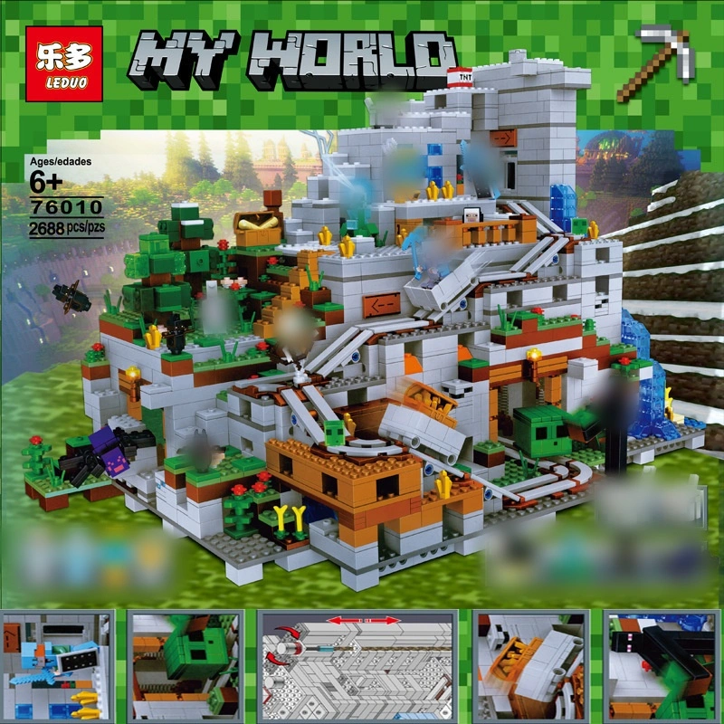 LEDUO 76010 The Mountain Cave Minecraft Movie & Games