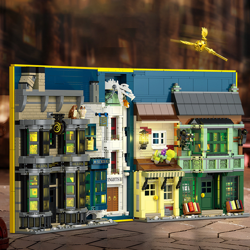 LEGO MOC JIESTAR JJ9058 Wizard World Monment：The Wand Shop