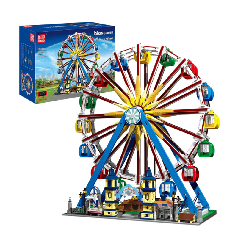 [With Motor]Mould King 11006 Ferris Wheel Fairground Creator Expert
