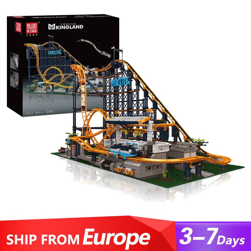 [With Original Box] [With Motor] Mould King 11012 Rolle Coaster Creator Expert Europe Warehouse Express