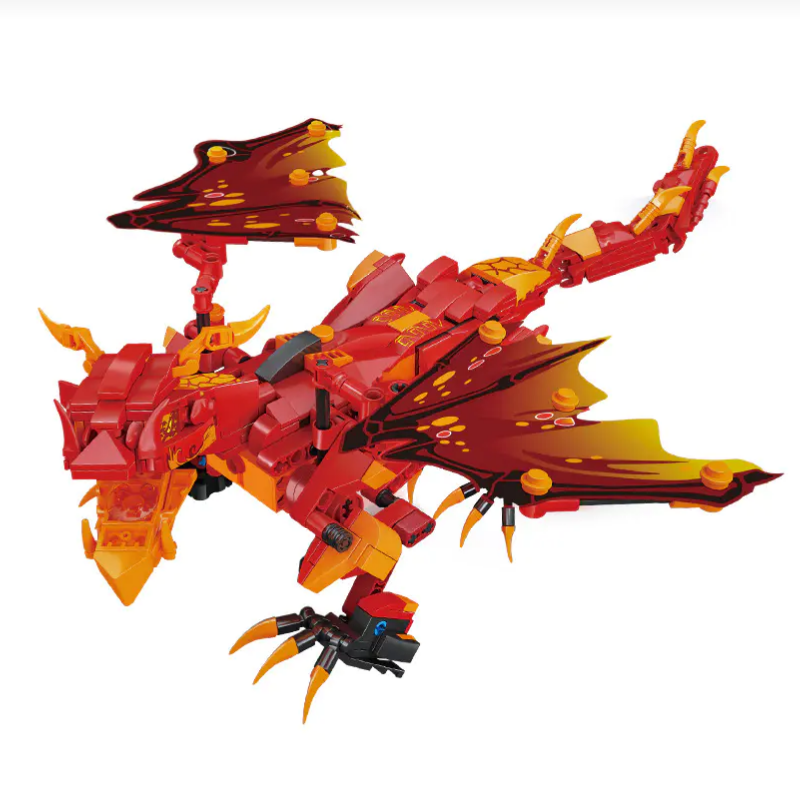 [With Motor]Mould King 13148 Flame Battle Dragon Creator Expert