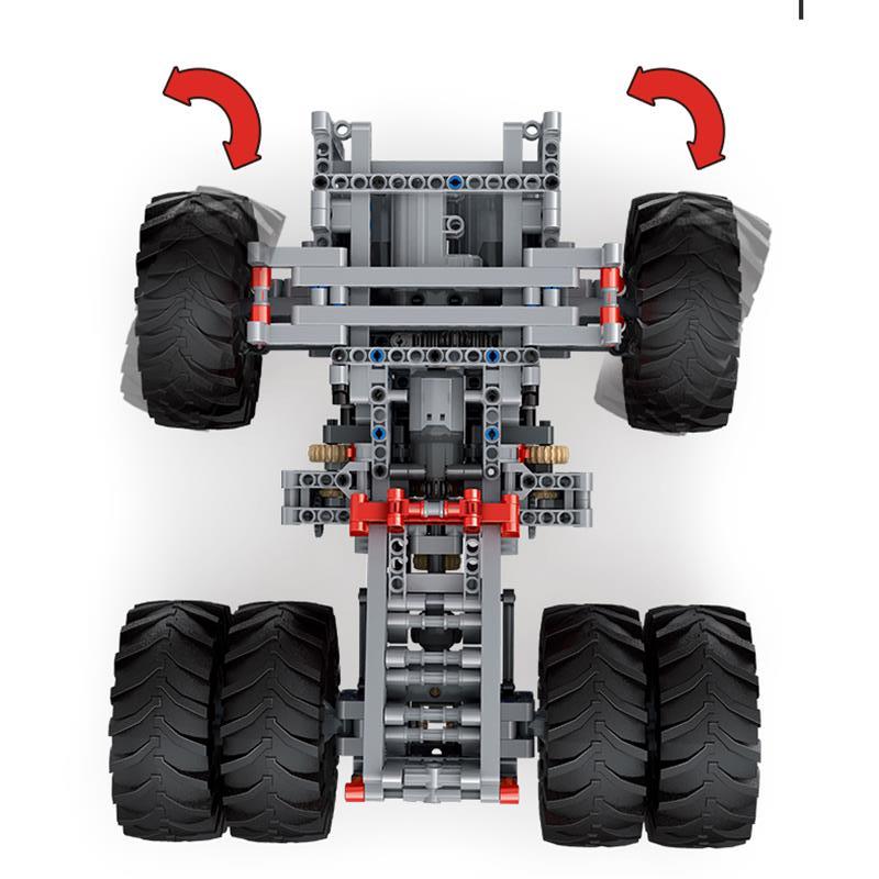 [With Motor]Mould King 13170 Custom RC Mining Dump Truck Muldenkipper Technic
