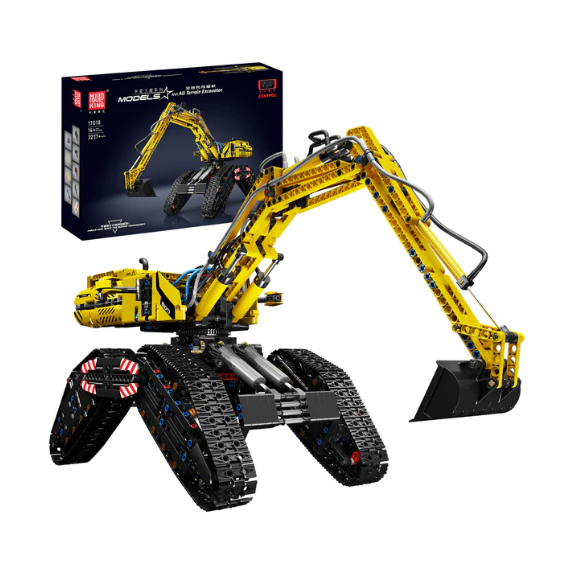 [With Motor]Mould King 17018 All Terrain Excavator Technic