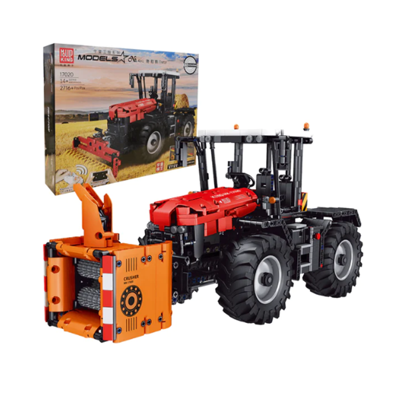 [With Motor]Mould King 17020 Tractor Fastrac 4000er series with RC Technic