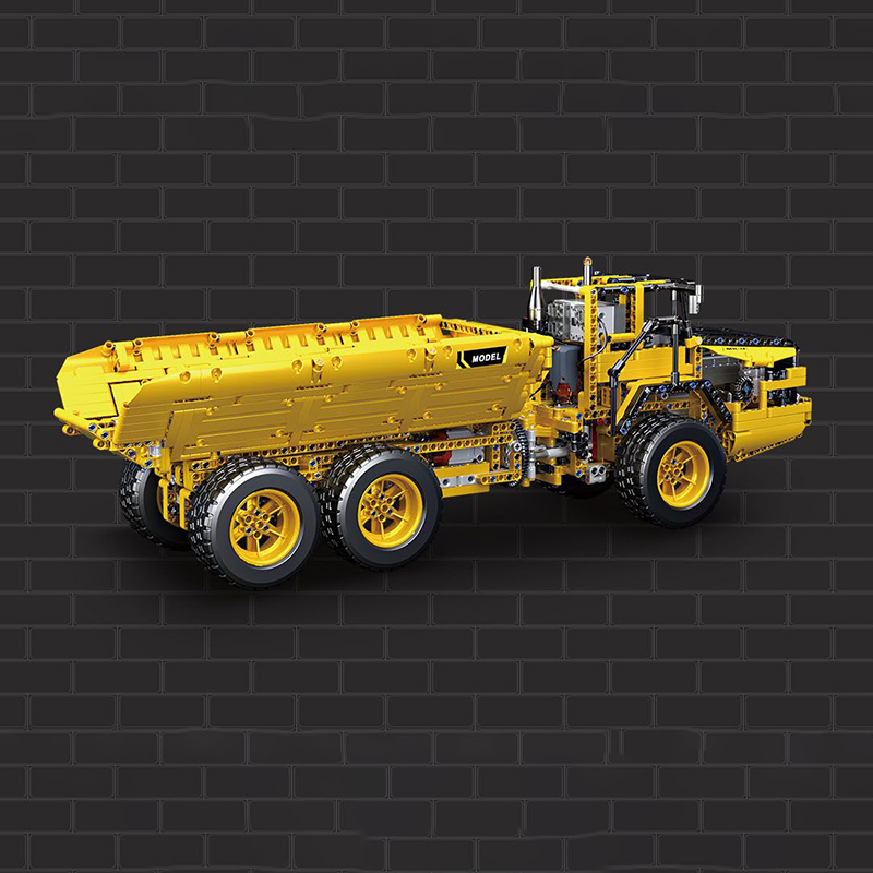 [With Motor]Mould King 17010 Custom RC Dump Truck Technic