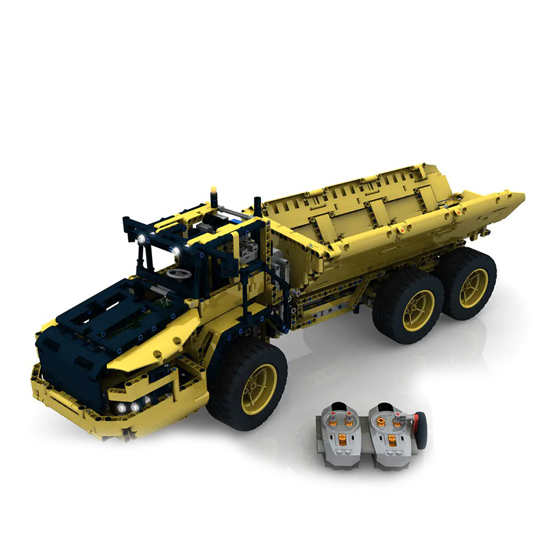 [With Motor]Mould King 17010 Custom RC Dump Truck Technic