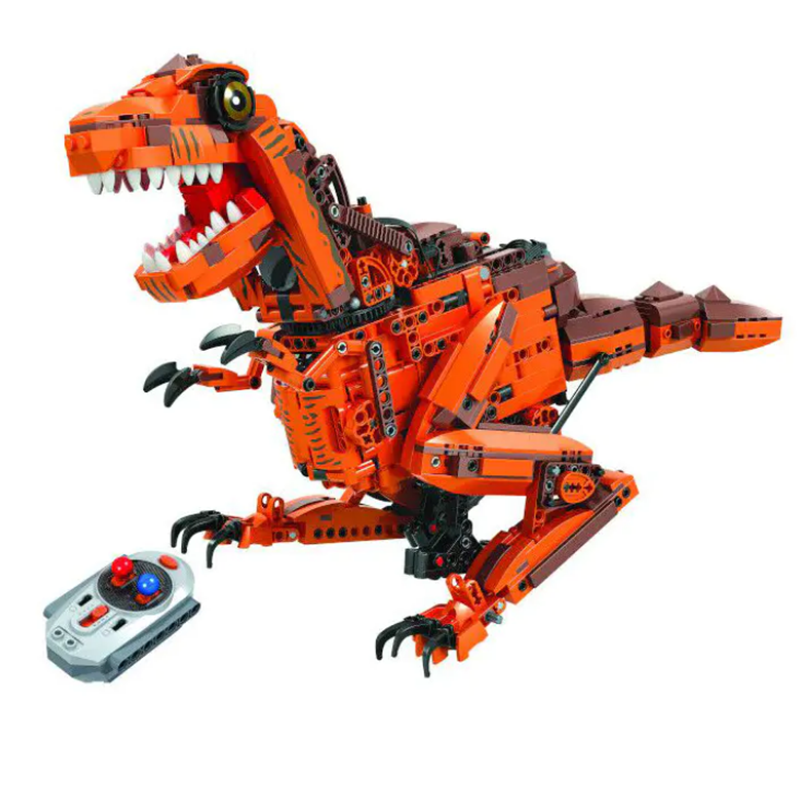 [With Motor] Winner 7106 Splicing：RC Dinosaur with lights and sound Technic