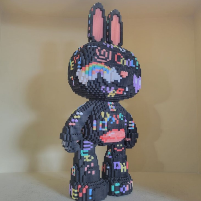 [Mini Micro Bricks] Momo M8002-Y Graffiti Rabbit Creator Expert