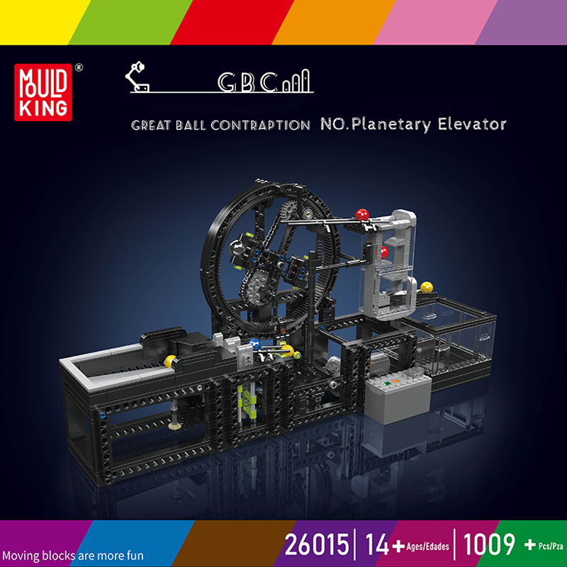 [With Motor] Mould King 26015 GBC assembly line~planetary elevator Technic