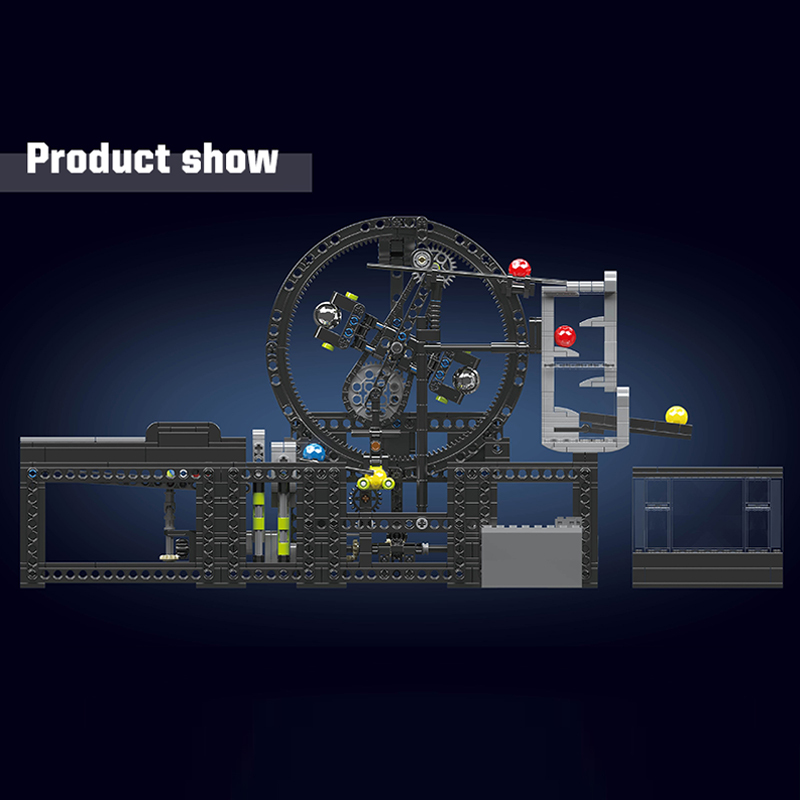 [With Motor] Mould King 26015 GBC assembly line~planetary elevator Technic