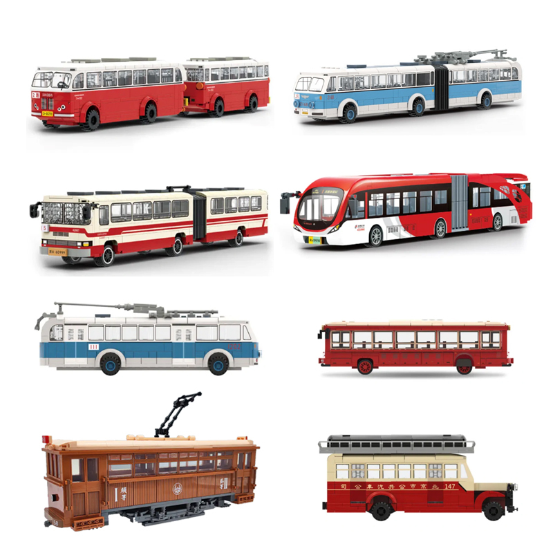 Beijing Flavor Era Classic Beijing Public Transport Vehicles Creator Expert