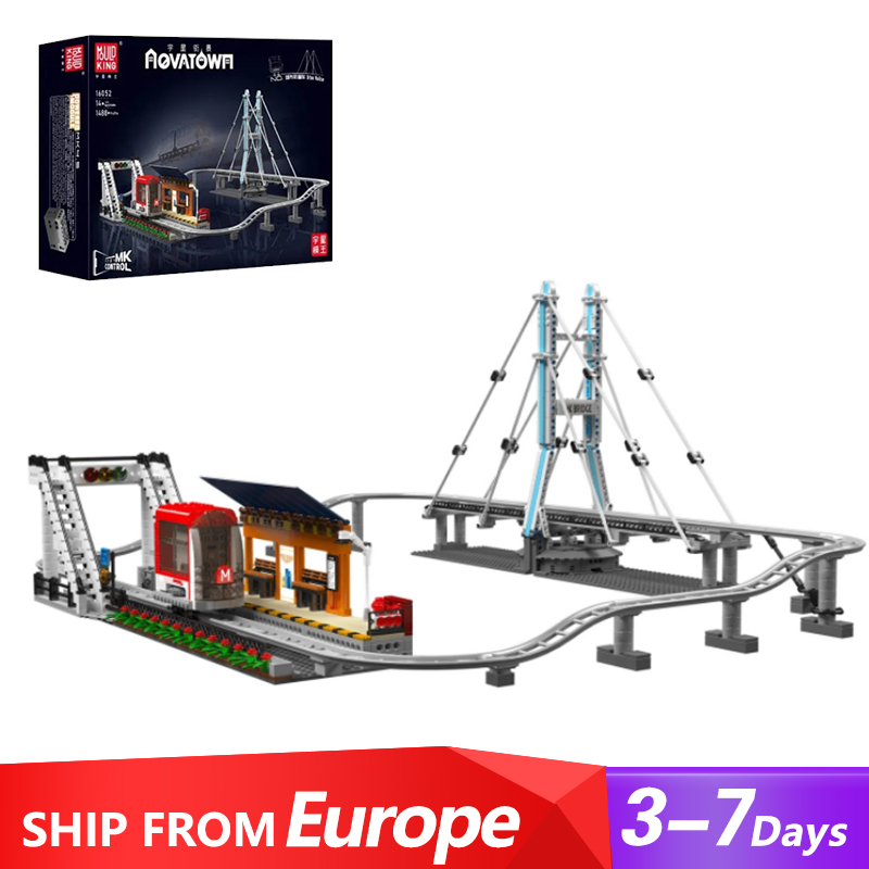 [With Original Box] [With Motor] Mould King 16052 Urban Railcar Modular Building Europe Warehouse Express