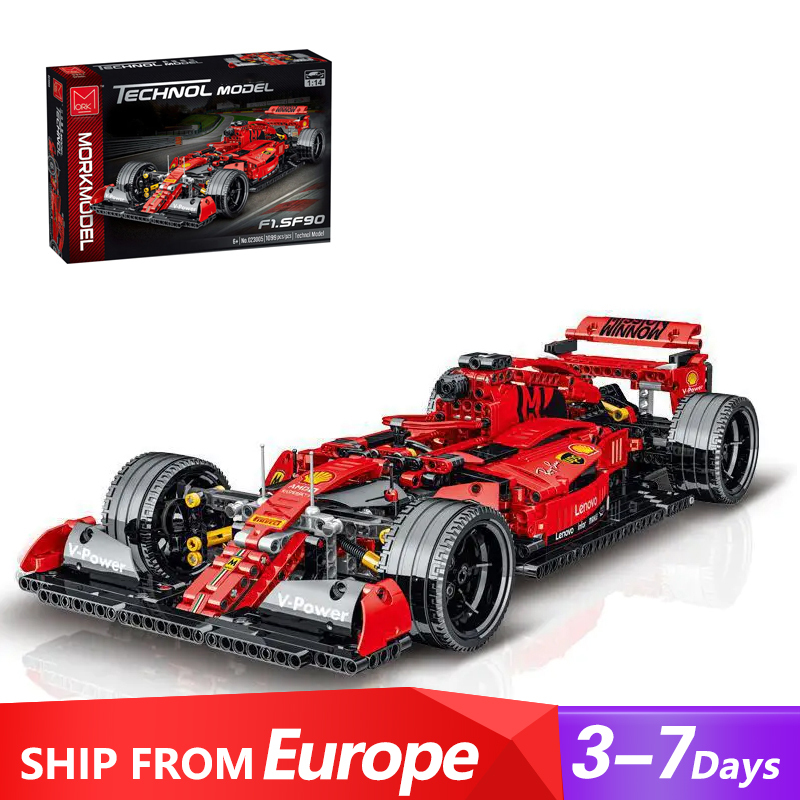 [With Original Box] Mork 023005 Technic Static Version Red 42096 alternate - F1 Car Building Blocks 1099±pcs Bricks from Europe 3-7 Days Delivery.