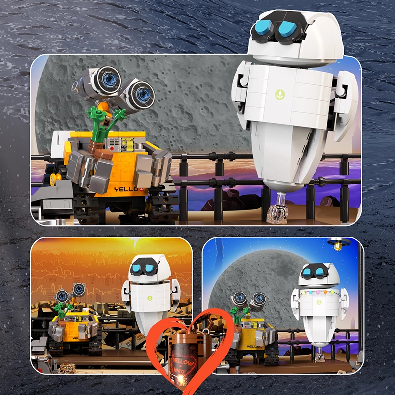 【Pre-Sale】Tuole L8003 Robot Love Movie & Game Buliding Blocks 1125±pcs Bricks Toys Model Form China