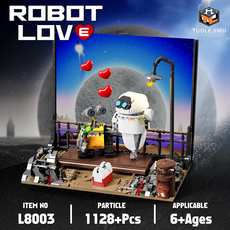 【Pre-Sale】Tuole L8003 Robot Love Movie & Game Buliding Blocks 1125±pcs Bricks Toys Model Form China