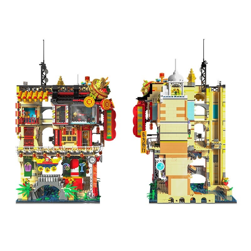 [Mini Micro Bricks] ZHEGAO 00426 Chinatown Modular Buildings