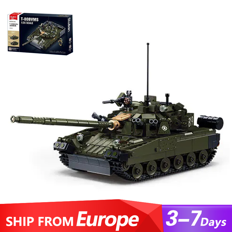 Sluban M38-B1178 T-80BVMS Main Battle Tank Military Europe Warehouse Express