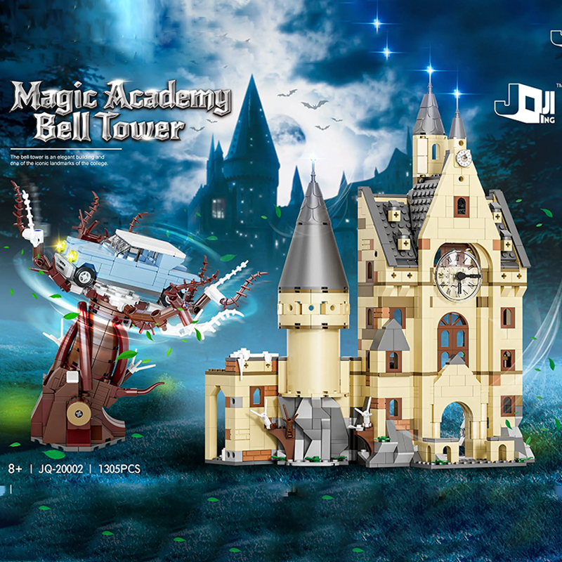 [Pre-Sale] [Mini Micro Bricks] JiQing JQ20002 Magic Academy Bell Tower Modular Buildings