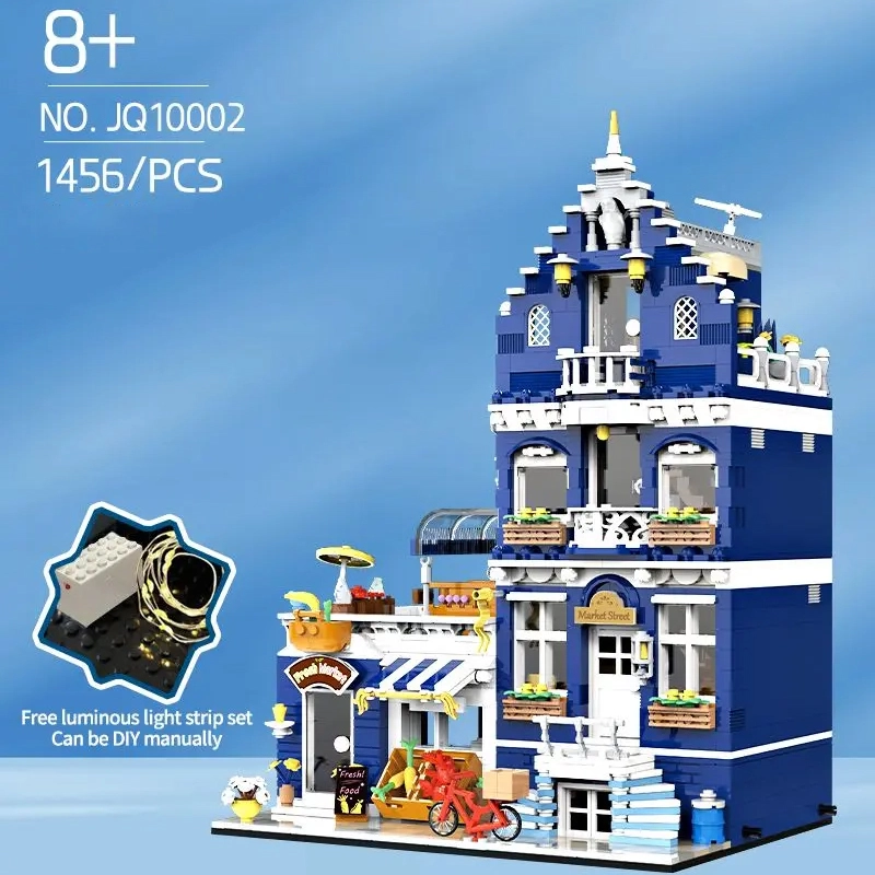 LEGO MOC [Mini Micro Bricks] JiQing JQ10002 Market Street Modular