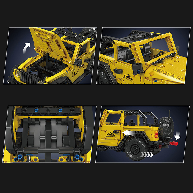 MouldKing 15058 Wrangler PullBack Car Technic