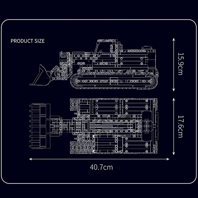 [With Motor] MouldKing 17054 Gopher Loader Technic